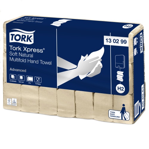 Tork Xpress Soft Multifold Hand Towel Natural (EU Eco H2) photo du produit Front View L