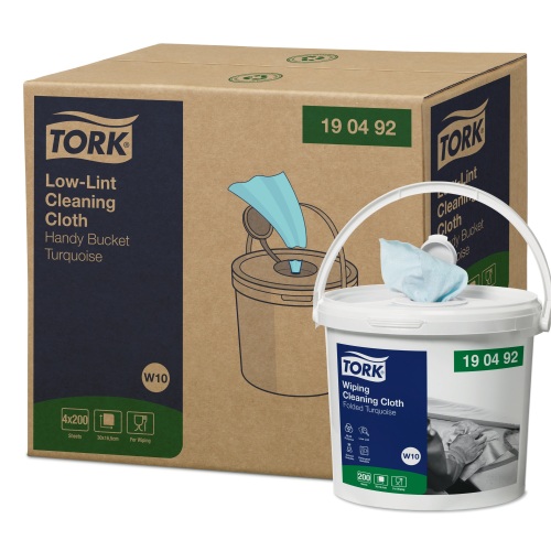 Tork Low-Lint chiffons de nettoyage seau portable (W10) photo du produit