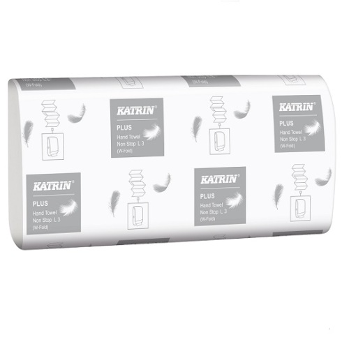 Katrin Handtowel Plus Non Stop 3-laags, wit (L3) wide product foto Front View L