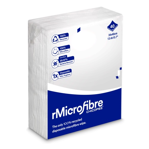 1Use rMicrowipe, 34 x 40 cm, 40 stuks product foto Front View L