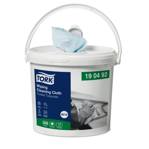 Tork Low-Lint reinigingsdoek in emmer (W10) product foto Image2 L